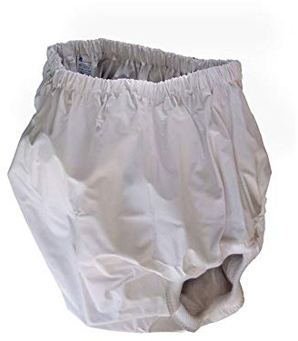 Wasserdichter slip aus pvc, Inkontinenzhilfe, Flexibel und waschbar, Wiederverwendbar, Geschlossenes modell, Weiß, Größe 6 (60-75 cm taillenumfang), Unisex, 100% wirksamkeit