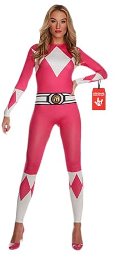 Morphsuits Rosa Hjältedräkt Dam Helkroppsdräkt Vuxen - Morphsuit Maskeradkostym Festdräkt Halloween Damer, L