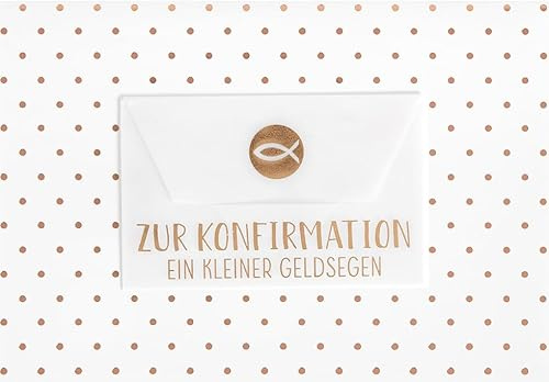 Perleberg Konfirmationskort för flickor och pojkar – Lifestyle Collection – Gratulationskort med sedelkuvert – konfirmationskort med matchande kuvert i 11,6 x 16,6 cm