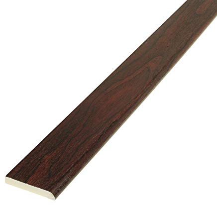Pencil Round uPVC Architrave Trim (5m) - 45mm, Rosewood