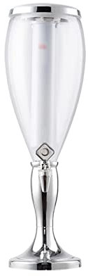 Torre de cerveza Bebidas del dispensador de Torre Dispensador de cerveza de 5L Contenedor de cerveza comercial con dispensador de torre de cerveza de carámbano luminoso extraíble y lavable for bar Res