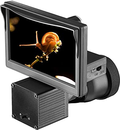 AJDGL Portée de Vision Nocturne 5.0in Affichage Siamois HD 1080P portée caméras vidéo illuminateur Infrarouge Lunette de visée pour Une Chasse complète dans l'obscurité, Noir