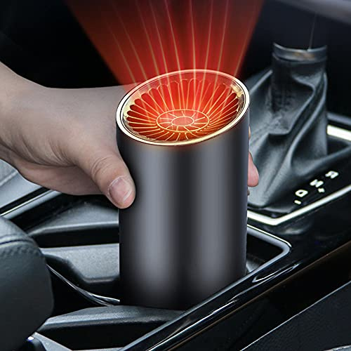 TOTMOX Car Heater Defroster - Portable Windshield Defroster Defogger, Heater and Cooler Fan with Thermostat 12V 150W, Plugs into Cigarette Lighter 3-Outlet USB for Car SUV Truck RV Trailer