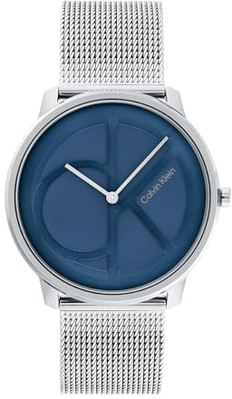 Calvin Klein Analog Quarzuhr für Herren und Damen Kollektion Iconic Erhältlich mit einem Edelstahlarmband in Glieder- oder Mesh-Design