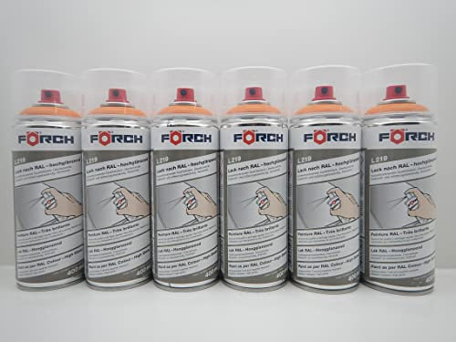 Förch TIEFORANGE ORANGE RAL 2011 LACK LACKSPRAY SPRAY SPRAYDOSE 400ML (6)