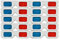 Felliserty Lunettes 3D 10 Paires Lentilles Stéréo Papier Rouge et Bleu pour Set 3D Lunettes Anaglyphes Papier