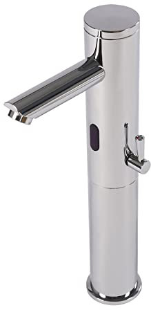 Infrarot Sensor Wasserhahn Automatischer Sensorhahn Waschbecken Mischbatterie Messing verchromt fürs Waschbecken Badezimmer Handwaschbecken