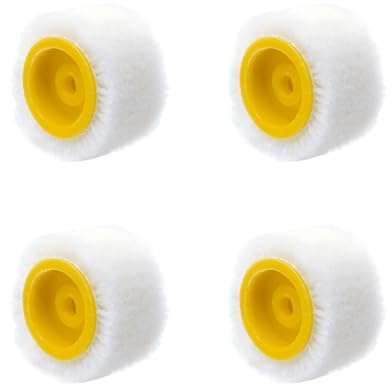 4 Pack 4/5 inch Mini Paint Rollers for Touch up Trim Edge or Corner, Extra Small Paint Wool Brushes, Tiny Painting Tool, Replacement Accessories
