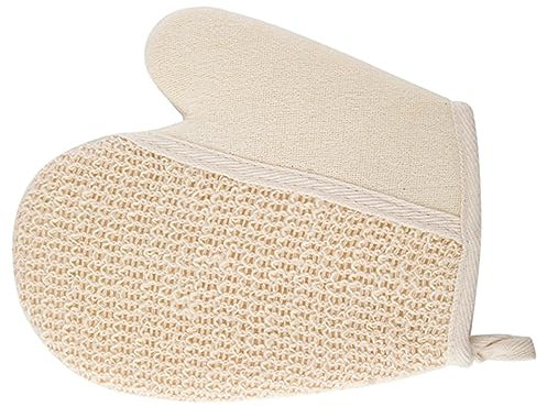 Beatifufu 2stücke Badehandschuhe Für Peeling Rücken Peelinghandschuhe Aus Leinen Für Körperwäsche Im Spa Oder Dusche Entfernt Abgestorbene Haut
