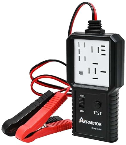 Relay Testeur Automobile Kit, Portable a/c Relay Tester, Outil de diagnostic de relais automobile, Diagnostic Auto Relay Test Tool for Cars, Suvs and Trucks, Compact Car Maintenance Supplies for 12v