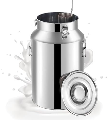 201 Bidone del latte in acciaio inossidabile con coperchio, grandi barili for il trasporto del latte, secchio for vino, brocca for acqua, secchio for vino con fibbia, contenitore for olio for lo stocc