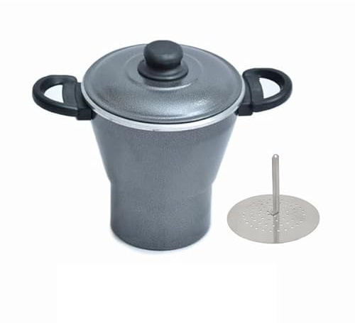 Cuscuzeira de Aluminio (Agrietado, 14cm)