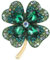 Ceeyoll Vierblättriges Kleeblatt Brosche,Strass Blumenstrauß Brosche Elegante Brosche,Broschen für Damen,für Frauen Freundin Partei Dekoration Geschenk Brosche,Geschenk für Freundin und Schwester.