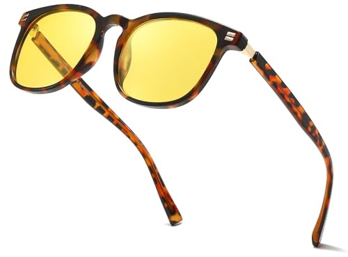 Myiaur Night Driving Glasses for Women Polarised Anti-Glare Headlight Night Vision Glasses for Overcast Foggy