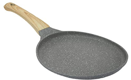 RiToEasysports Sartén Antiadherente, Calentamiento Uniforme para Tortitas, Huevos, Tortillas, Utensilios de Cocina con Asa para Uso Doméstico (20 centímetros)