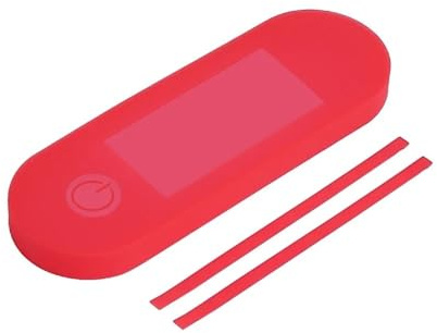 KEFLSLFRN Dashboard Display Dustproof Cover For Xiao-mi Electric Scooter 4 Pro Max Kick-Scooter Silicone Protective Display Cover Parts(Red)
