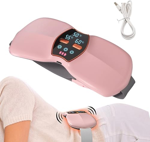 Senermter Coussin Chauffant Sans Fil | 3 Niveaux De Chaleur Ceinture Électrique Portable Sans Fil - Massageur Du Ventre,Pour Ventre Abdomen Corps Soin Relaxation Sommeil Travail Maison Exercice Yoga