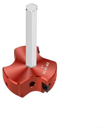 Trayne PVC Pipe Reamer, High-Efficiency 3-Blade Fitting Saver For Plumbing Repairs, Fits 1/2'' Drill, Red Reamer Tool For PVC CPVC ABS Pipes 1-4 Inch(1)