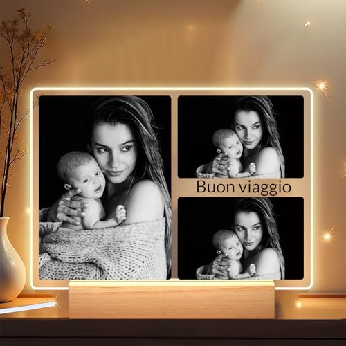 LANHUIYY personalisierte Fotorahmen Anpassung, Paar, Hochzeit, Familie, Song Cover Glas Foto aus Acrylglas - Personalisiertes Geschenk mit eigenem Bild im Spotify Musik Cover Design (A11, 15X22CM)