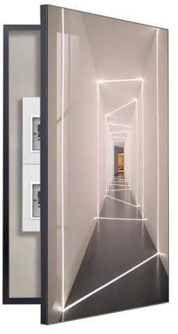 Electric Meter Cover Decorative Painting, Aluminum Hanging Fixtures - Distribution Box Circuit Breaker Panel, Fuse Cabinet (85x170cm) - Weatherproof, Durable, Stylish Design