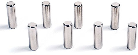 HAB & GUT -MC000-P- 8X Magnet-PIN, 6x13mm, für Glasboards - Starke Magnetkraft - NEODYM-N42, Zylinder/STÄBE