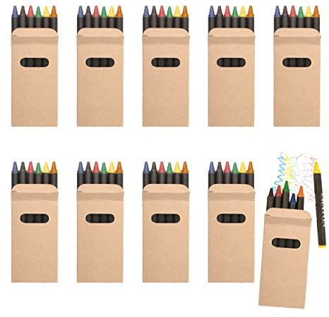 sin4sey 10er Set Wachsmalstifte Kinder Mitgebsel Hochzeit