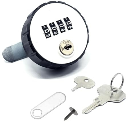 Duokon Briefkasten Zahlenschloss, Digitale Zink-Legierung Code Kombination Cam Cabinet Bequemes Passwort Safe Lock mit Schlüssel für Schrank Schublade Briefkasten (20mm)