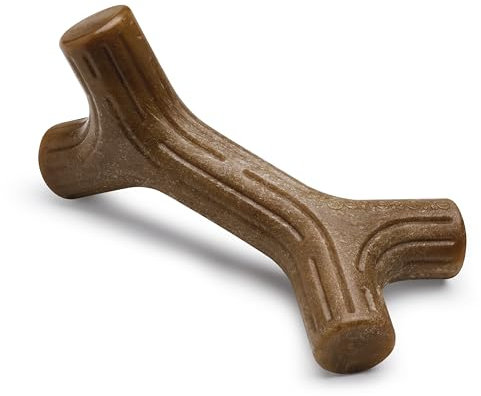 Benebone Stick Robustes Kauspielzeug für aggressive Kauer, echter Speck, Medium