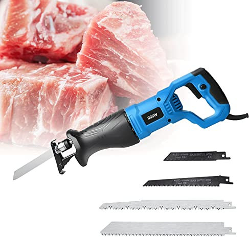 Sierra Eléctrica para Huesos, Portátil Sierra Carnicero, Multifunción Sierras Alternativas para Cortar Huesos Jamon Congelar Carne, Disipación de Calor Rápida(Size:900W)