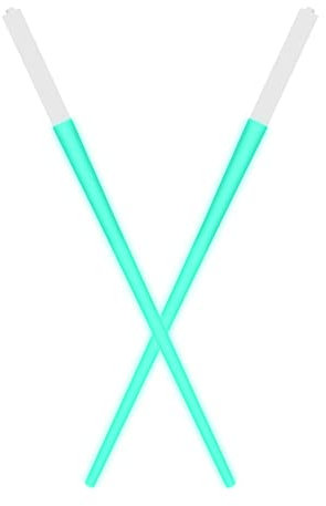 Bacchette con spada laser a LED Bacchette ESS leggere portatili rimovibili Stoviglie durevoli e leggere for alimenti for cene in cucina / 123 ( Color : Blue Green )