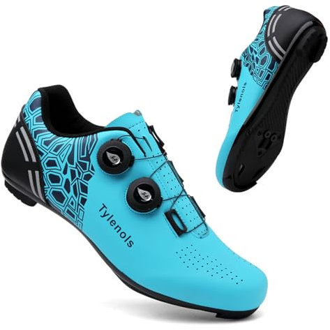 Mateju Fahrradschuhe Herren und Damen, Unisex Rennradschuhe Atmungsaktive Fahrrad Schuhe Radschuhe SPD Leichte Autobahn Schuhe Rennrad Schuhe SPD kompatibel