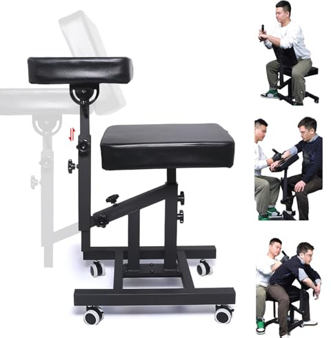Tattoo Chairs with Adjustable Armrest & Back Support for Tattoo Artists and Client, Ergonomic Multiple Uses Chair,Tattoo Studio Furniture (with Wheels)