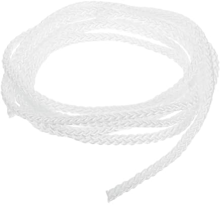 sourcing map Cord Loop for Window Shades, 3mm 4Ft(122cm) Nylon Satin Cord Window Blind Looped String Braided Lift Shade Cord for Pleated Shades Blind Shade DIY, White
