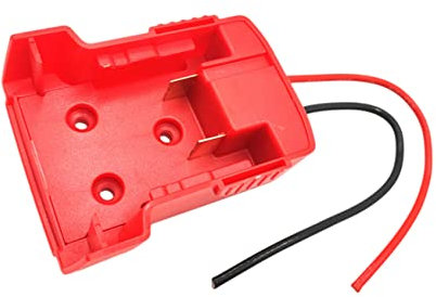 HOMSFOU Battery Adapter 14.4-18v 14awg Wire Connector Red for Batteries External Discharge Conversion Kit Compatible Power Tools