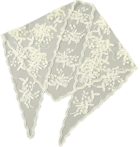 Lpitoy Bandanas en Dentelle Florale pour Femmes, Foulard pour, Bandeau Vintage, Foulard en Dentelle Triangulaire, Accessoires pour pour Filles