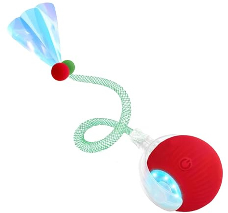 Jouet interactif pour Chat | Jouet Automatique Intelligent pour Chat | Jeu électrique pour Chaton pour Stimulation mentale Exercice griffoir entraînement Jeu au Sol