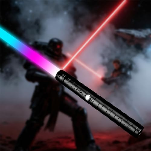 Lightsaber Star Wars, Light Sabre with 15 RGB Colors, Light Sabers for 3 Modes with Sounds Mode for Star Wars Cosplay Party, Birthday Gift, Halloween Role Playing(78cm 1PC)