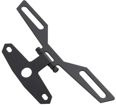Parliky Supporto Porta Targa Regolabile Pieghevole in Metallo per Posteriore Staffa Resistente per Fanale Freno