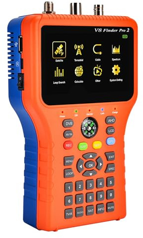 DVB-S2 Receiver, Satellite Signal Finder Meter, GT Media V8 Finder, TV DVB-S2X/S2/S + DVB-T2/T/C Signal Receiver, H.264 Digital Detector, Satellite Recognition