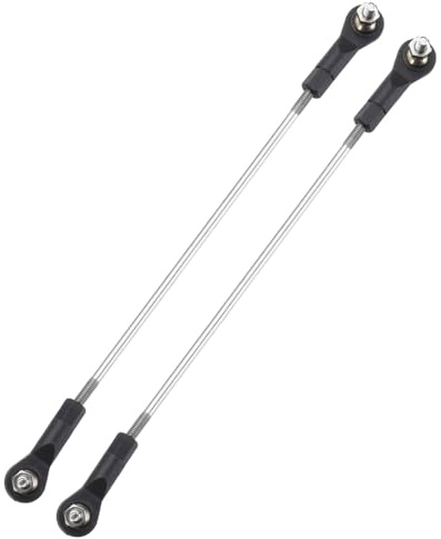 sourcing map 2Pcs Adjustable Turnbuckles Camber Link,144-154mm | Turnbuckle Rod Steering Servo Linkage with M3 Ball Head Rod Ends for RC Car Replace Parts