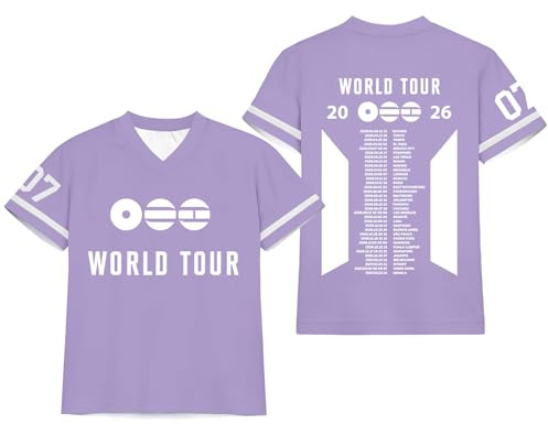 WDCHAOYUE Ｂ Ｔ Ｓ Shirt Damen World Tour 2026-2027 Tops Trikot Boys Konzert Support Oberteile Rundhals Kurzarm Shirts Y2K Tee for Fans