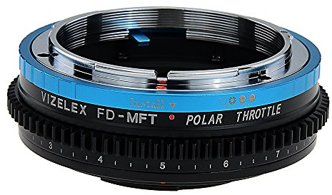 Vizelex Polar Throttle Lens Adapter Compatible with Canon FD and FL Lenses to Micro Four Thirds Cameras - By Fotodiox Pro