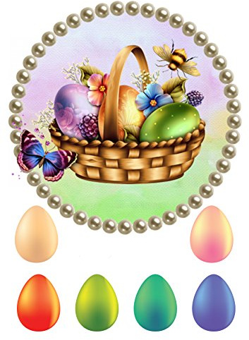 Ostern  Tortenaufleger,Geburtstag,Tortendeko (Deckopapier)