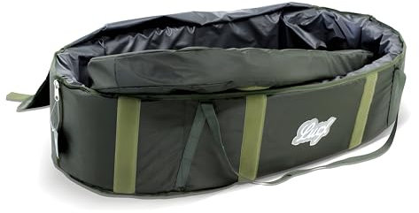 Lucx Abhakmatte Carp Cloud Plus - gepolsterte Unhooking Mat/Carp Cradle für Karpfen - mit Abdeckung, Seitentasche & Wasserablauf - Fischschonend & robust