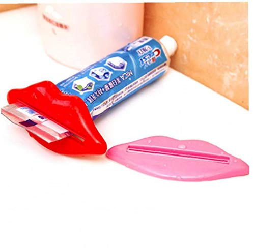 Lankater 4pcs Mouth Lip Toothpaste Dispenser Dental Cream Tube Squeezer Bathroom Tool