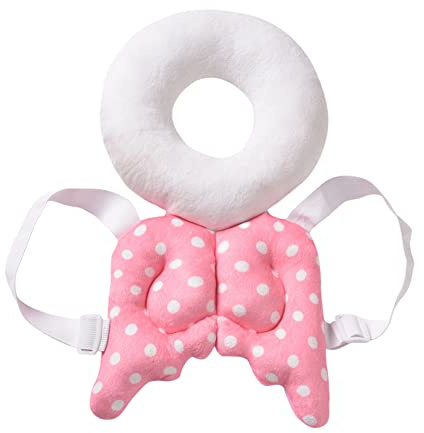 Almohadilla de Protección para La Cabeza Del Bebé Almohada Anti Caída Protección para La Espalda Del Bebé Soporte Para La Cabeza Del Bebé Ajustables Bebé Mochila Protectora para Gatear Y Caminar