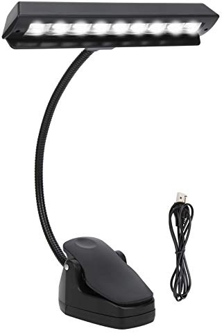 Keenso Biegbare Notenpultlampe, Verstellbarer Hals Professionelle USB-Schreibtischlampen für Klavier, Orchester, Bücherwürmer, Handwerk Hilfsmittel, korrigierend