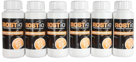 Rostio Convertidor de óxido e imprimación | Conversor de óxido con pincel 100 ml, tamaño: 6 botellas