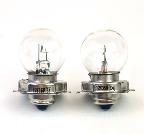 INION - 2x Stück P26s Clear 12V 35W Scheinwerfer Lampe Frontscheinwerfer Glühbirnen Roller Moped Motoroller Scooter Motorrad