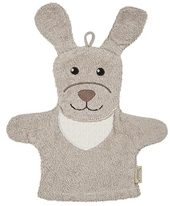 Sterntaler Waschhandschuhe Hund Lucky - Frottee Babywaschhandschuh mit Schlappohren - Waschlappen Hund sorgt für Spaß beim Baden und Duschen - Baby und Kinder Waschlappen, sandfarben
